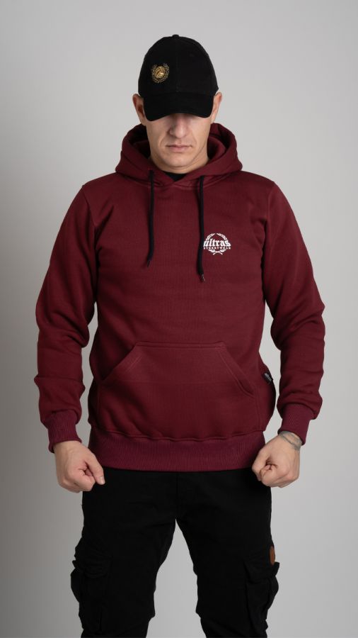 Hoodie "ULTRAS FULLFACE" Burgundy