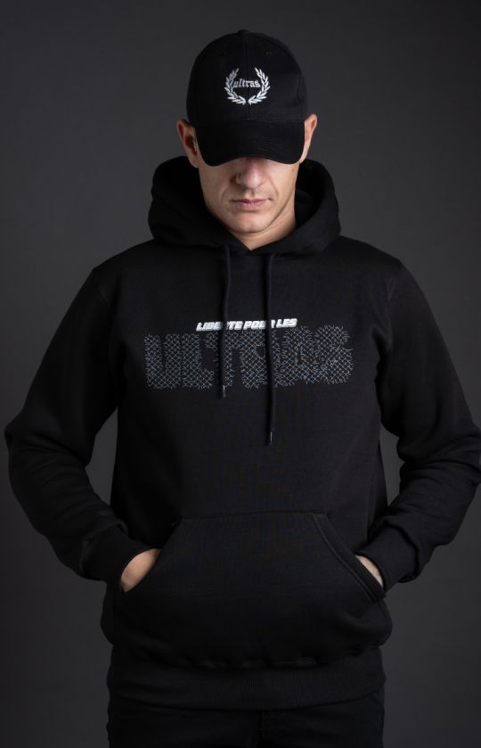 Hoodie "Liberte" Black