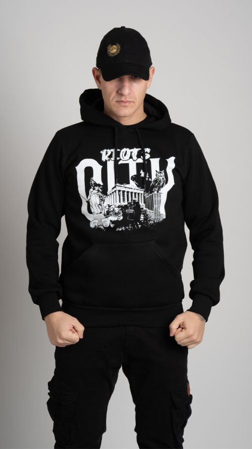 Hoodie ''RIOTS CITY" Black