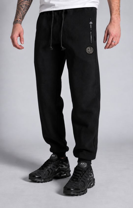 Black Slim Fit Pant with patch