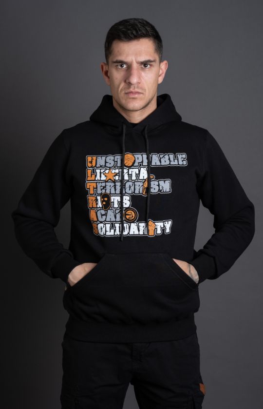 Hoodie "Ultras Vertical" Black