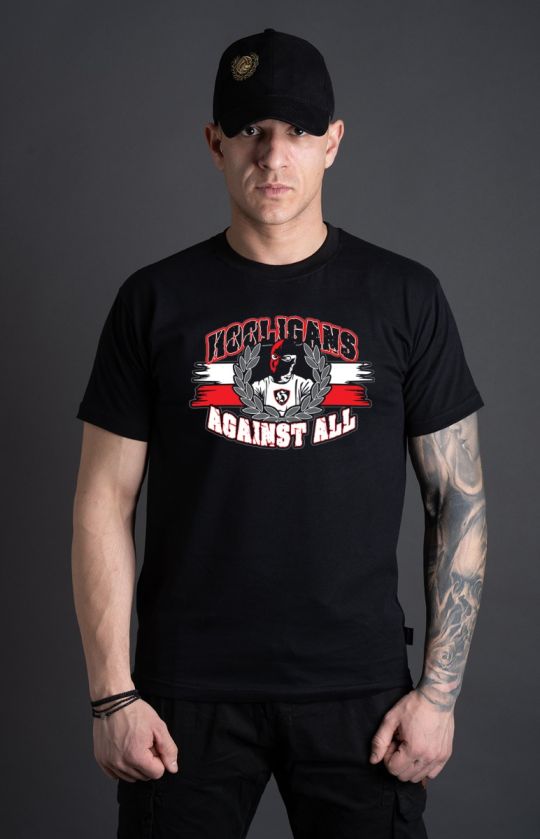 T-shirt "HOOLIGAN AGAINST ALL" Black
