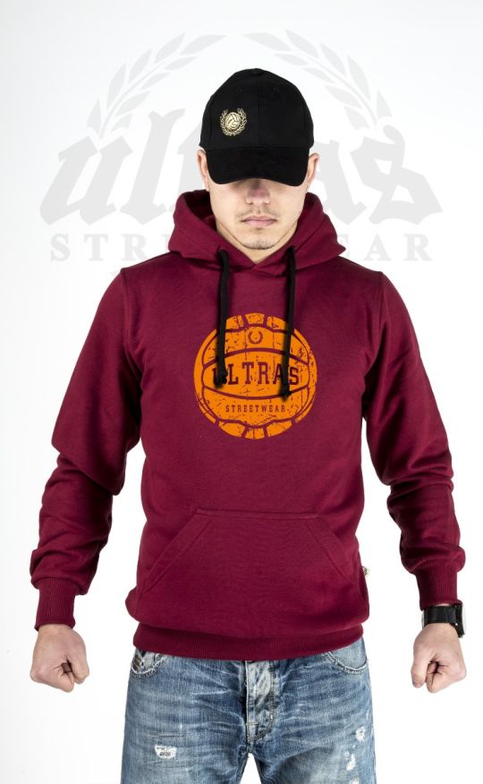Hoodie "Ultras Streetwear Old School" Burgundy