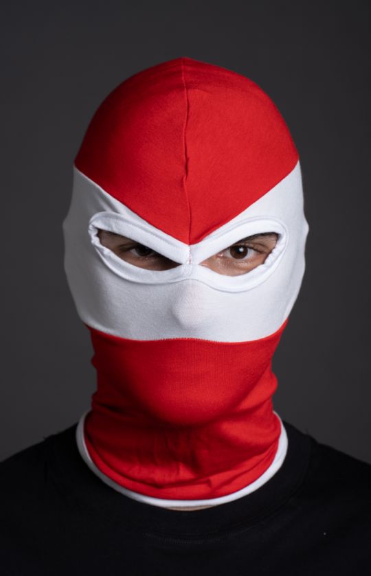 Balaclava Red and White