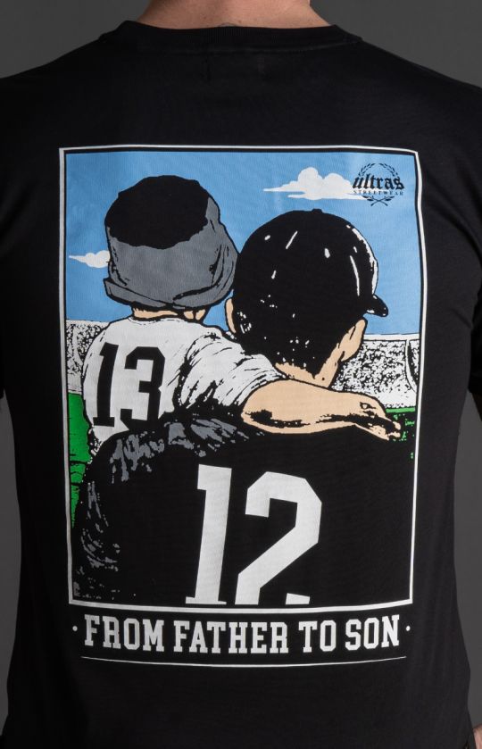 T-shirt "FROM FATHER TO SON" black