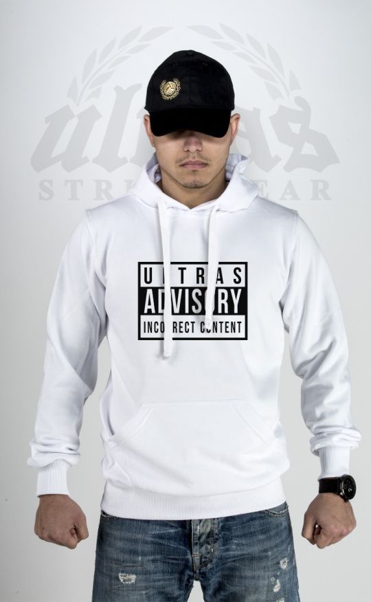 Hoodie "Ultras Advisory" White