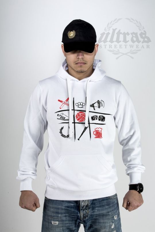 Hoodie "Ultras Tic-Tac" White