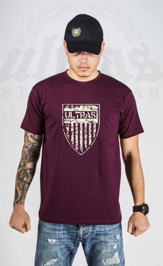 T-shirt "Ultras Shield" Burgundy