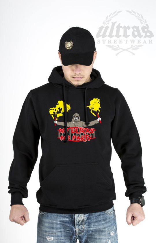 Hoodie "No Ultras No Party" Black