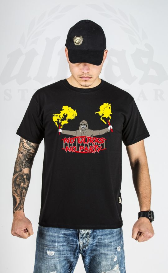 T-shirt "No Ultras - No Party" Black