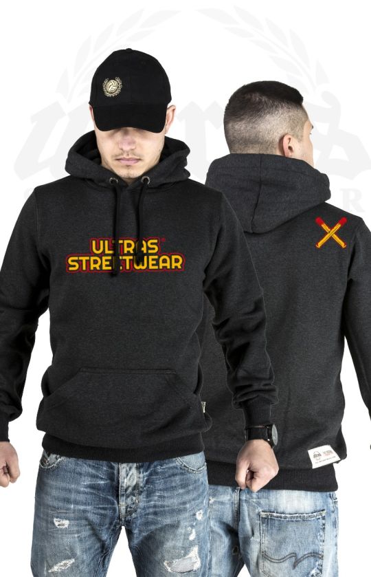 Hoodie "Ultras Streetwear Pyro" Dark Grey