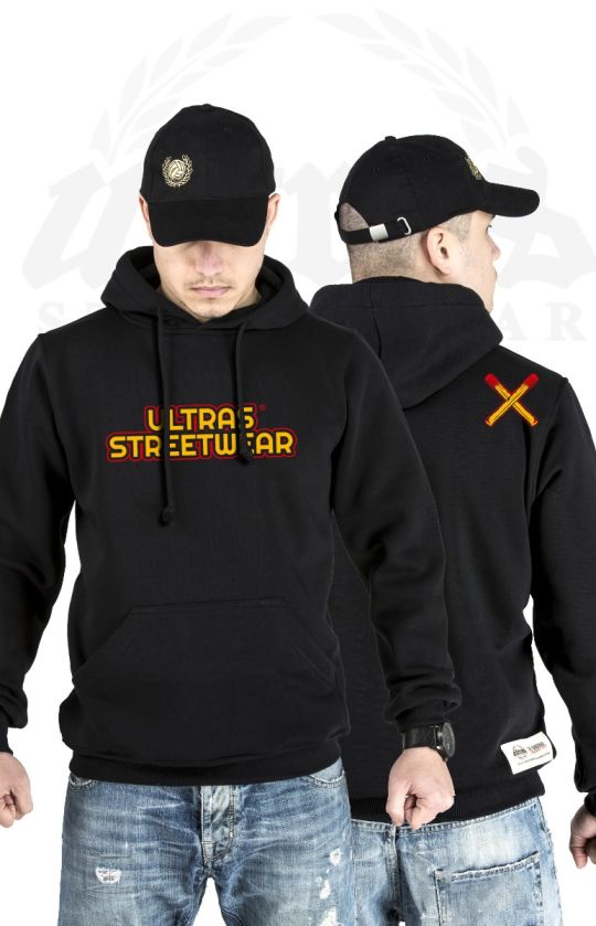 Hoodie "Ultras Streetwear Pyro" Black