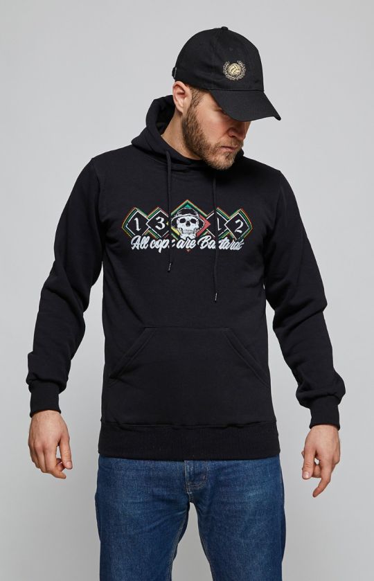 Hoodie "All Cops Are B*stards" Black