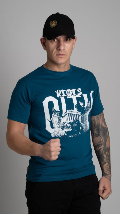 T-shirt "Riots-City" Blue