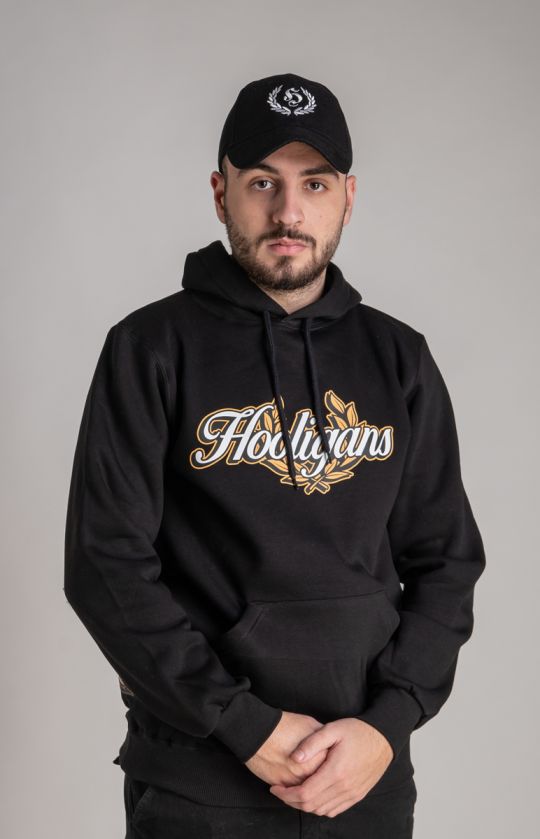 Hoodie ''Hooligans Laurels" Black