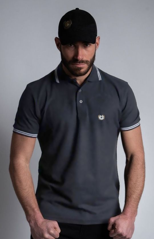 Casual Polo Dark Grey Laurel