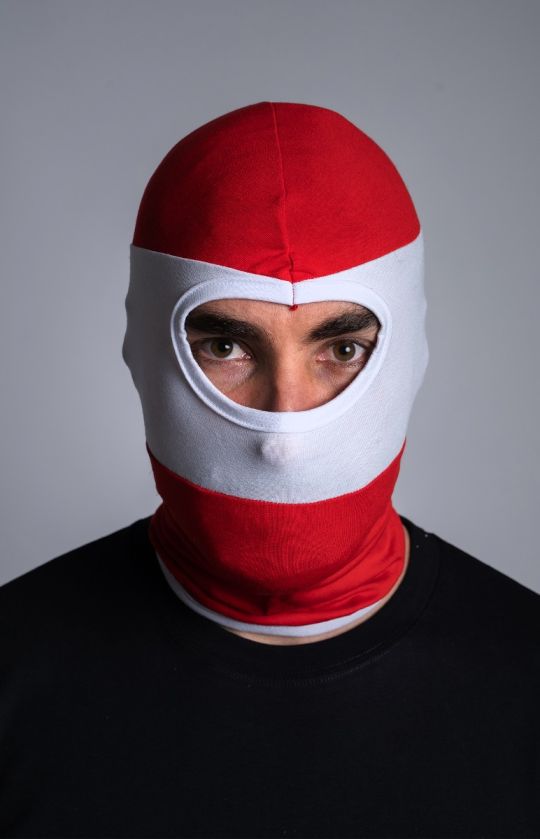 Balaclava Red & White