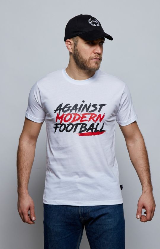 T-shirt "Against Modern Football" White