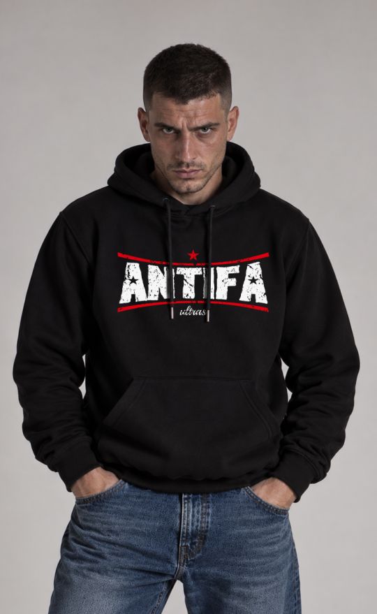 Hoodie "Antifa Ultras" Black