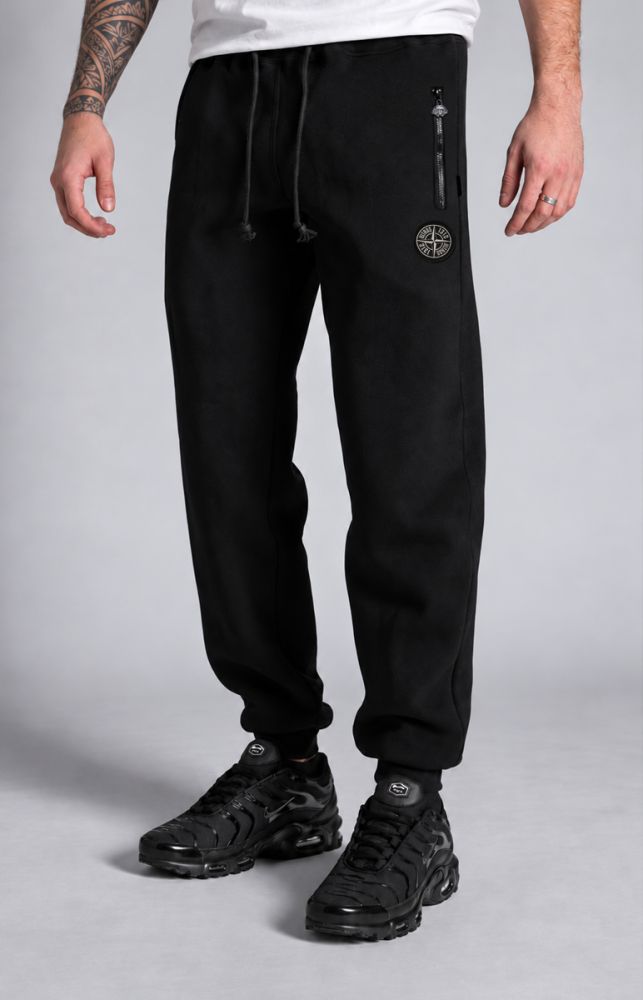 Black Slim Fit Pant with patch