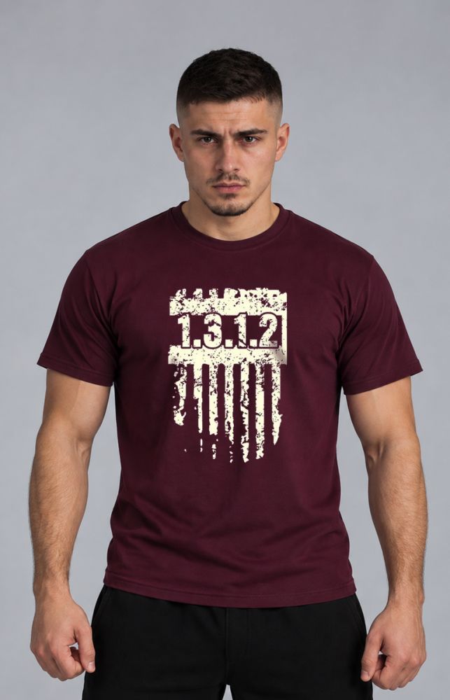 T-shirt "1312 Shield" Burgundy
