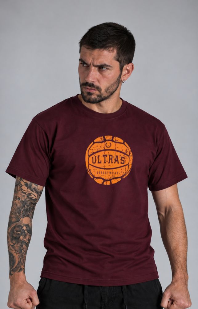 T-shirt "Ultras Streetwear Ball" Burgundy