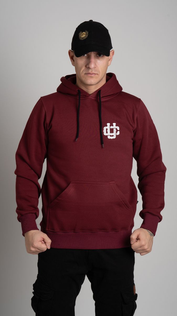 Hoodie "Mesa s'ena poulman" Burgundy