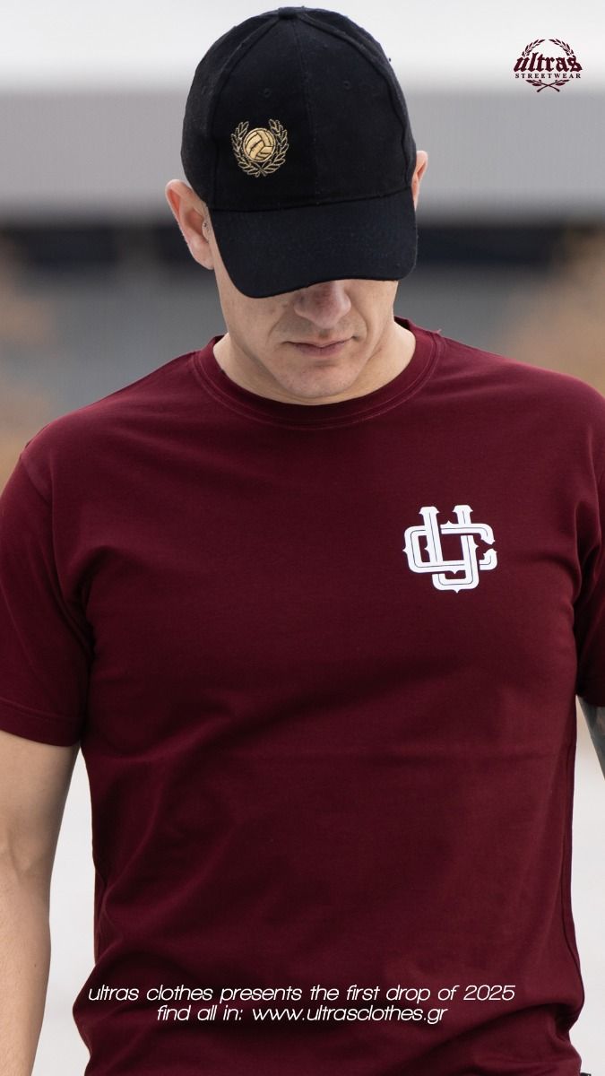 T-shirt "Mesa s'ena poulman" Burgundy