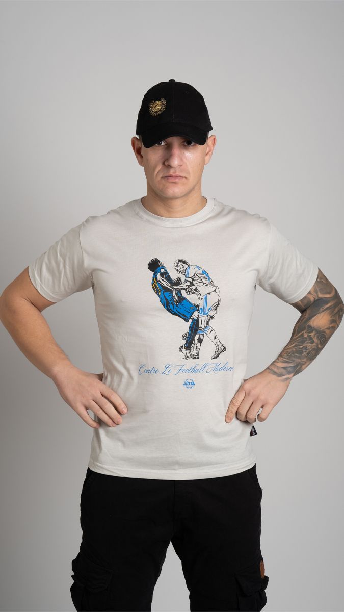 T-shirt "Contre Le Football Moderne" Grey