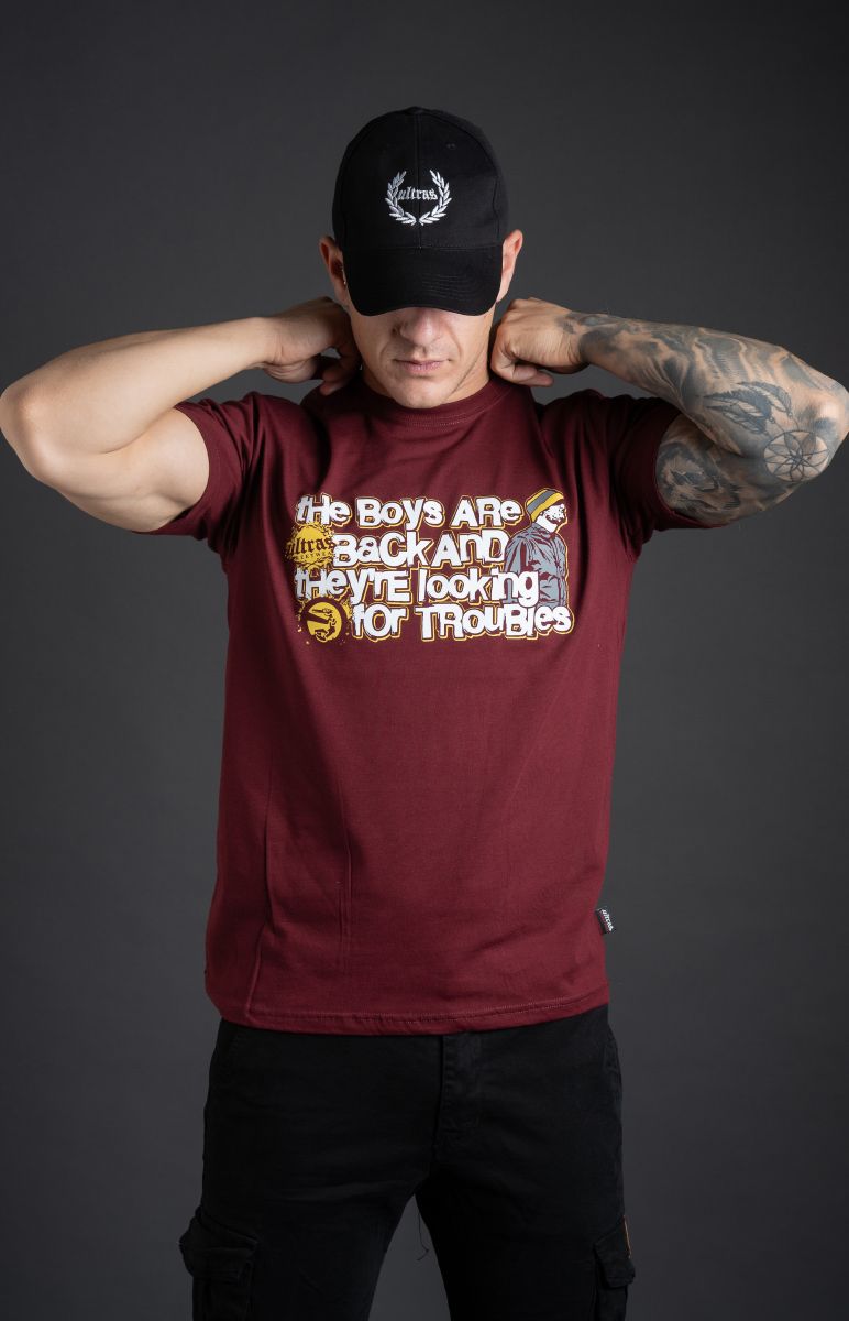 T-shirt "The Boys Are Back" Burgundy