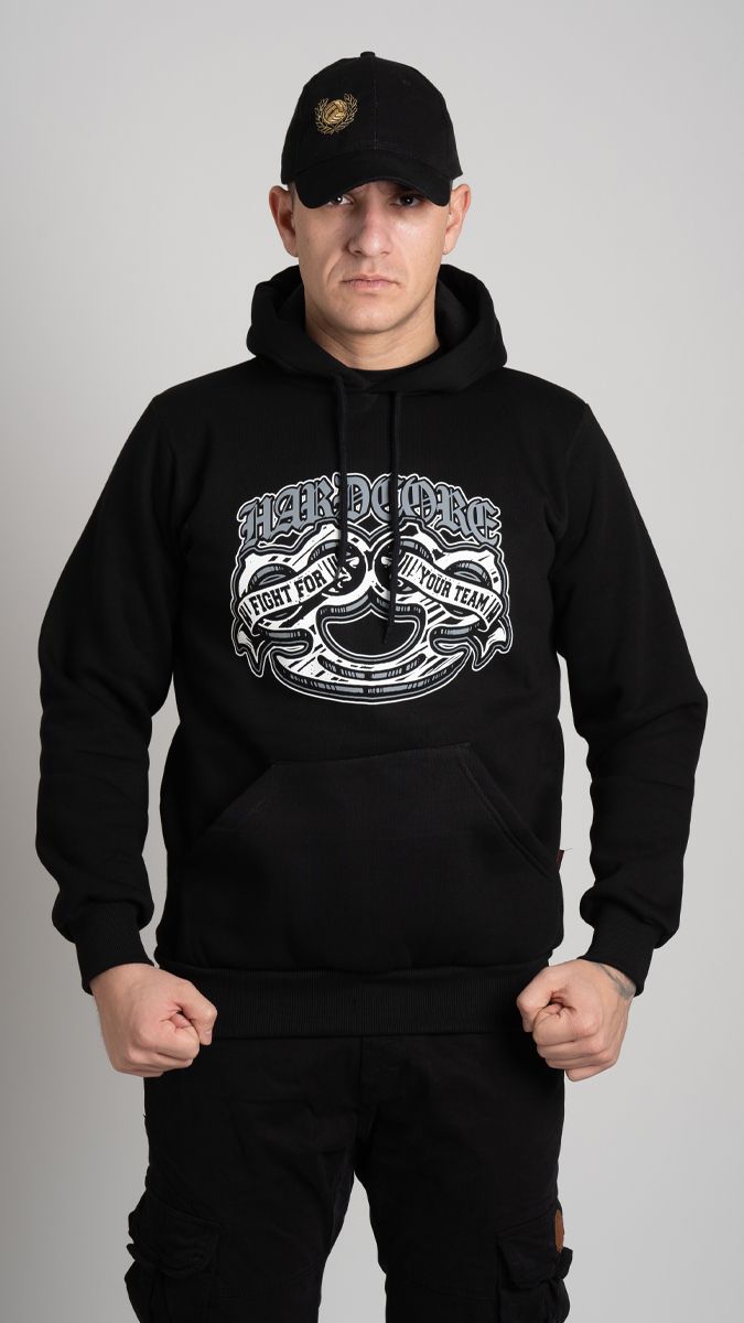 Hoodie "HARDCORE" Black