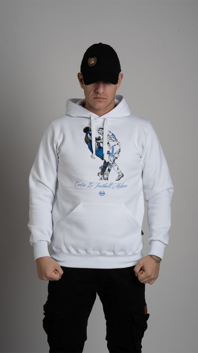 Hoodie "ZIDANE AMF" White