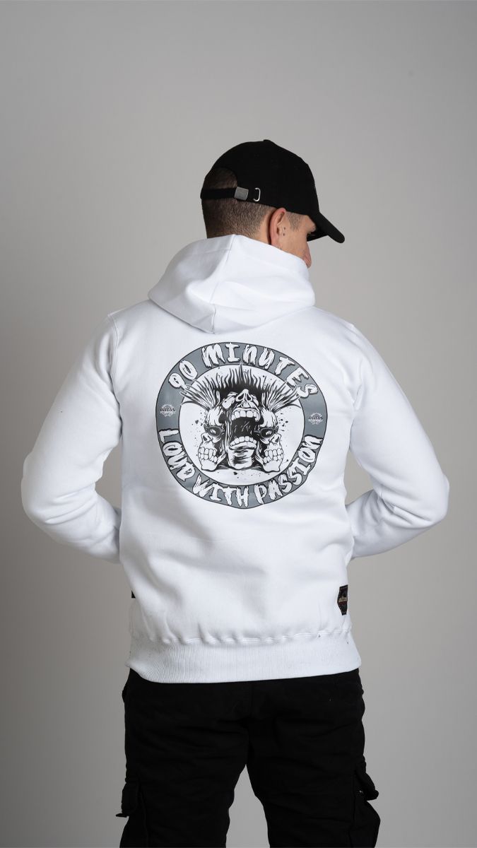 Hoodie "LOUD WITH PASSION" White