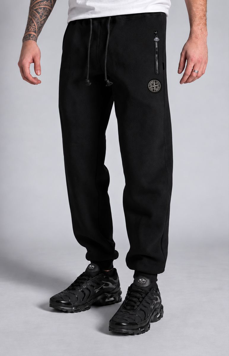Black Slim Fit Pant with patch