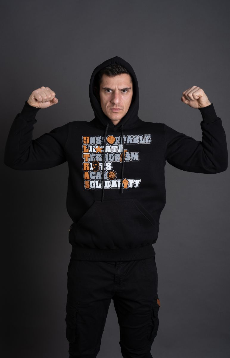 Hoodie "Ultras Vertical" Black