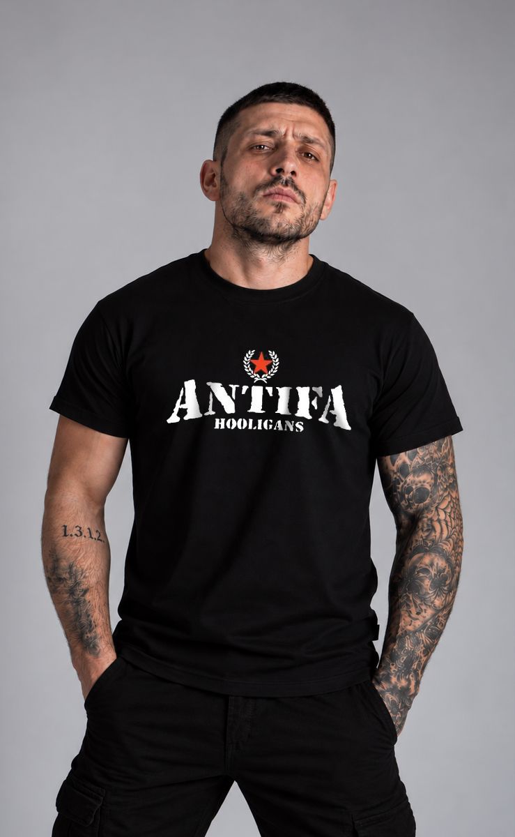 T-shirt "Antifa Hooligans" Black