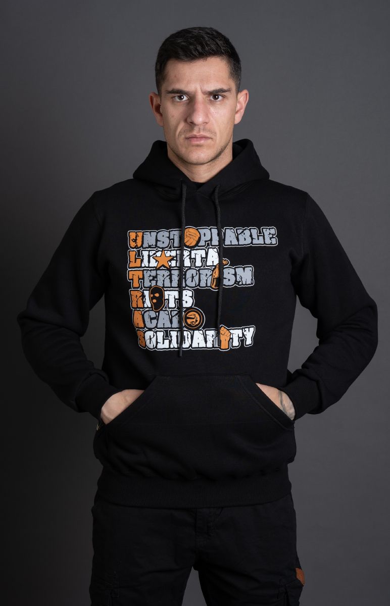 Hoodie "Ultras Vertical" Black