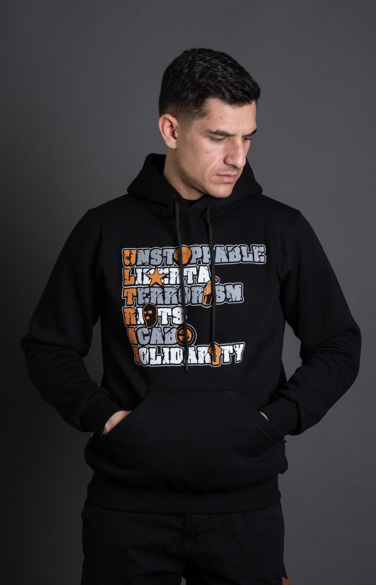 Hoodie "Ultras Vertical" Black
