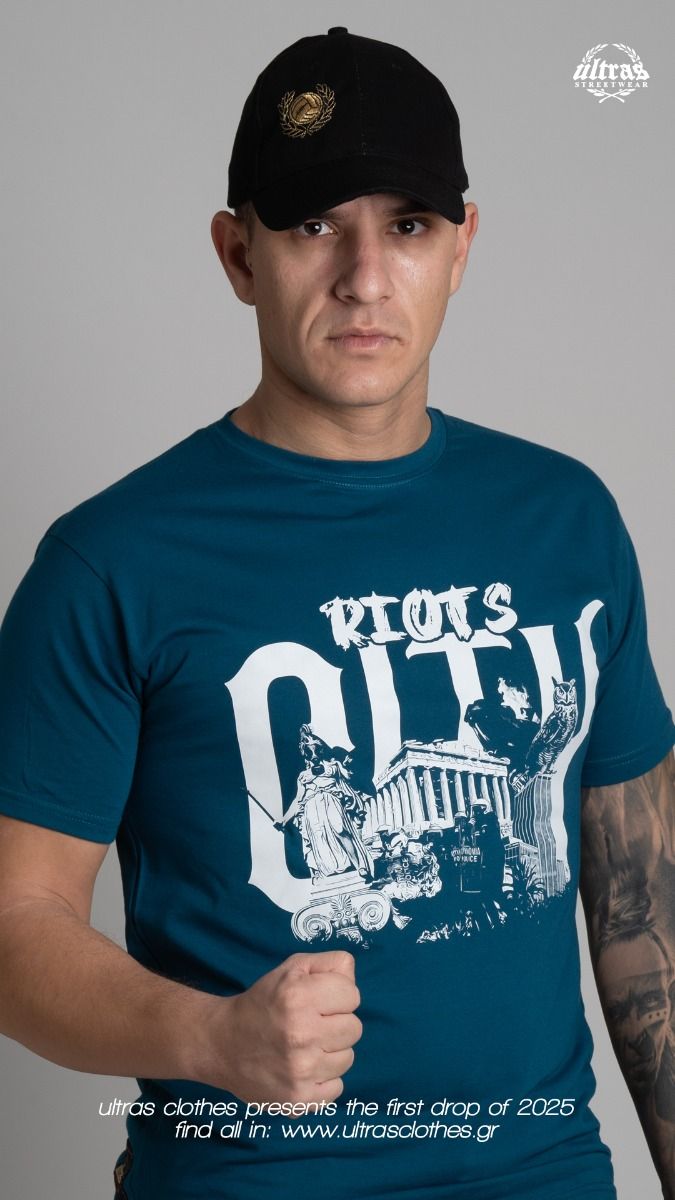 T-shirt "Riots-City" Blue