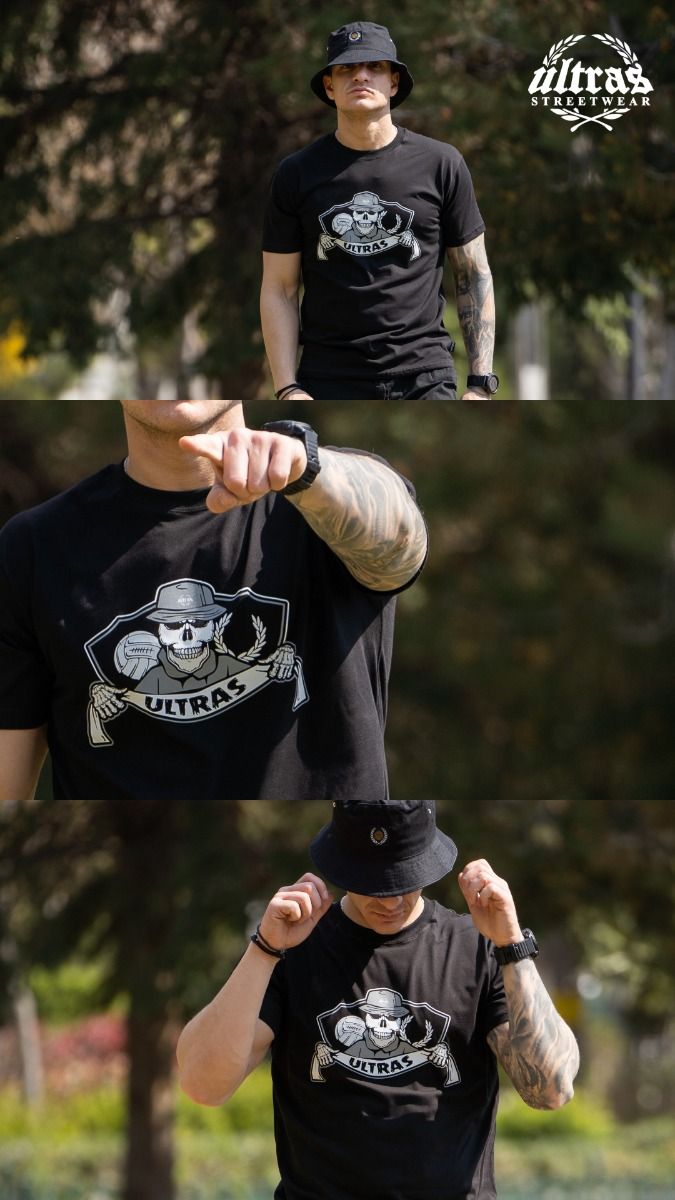T-shirt "ULTRAS Skull Fan" Black