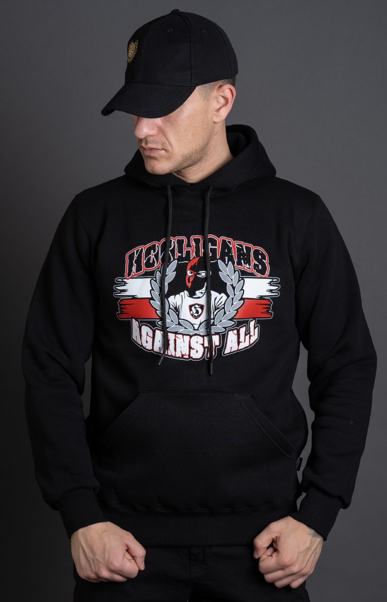 Hoodie "Hooligans Against All" Black 