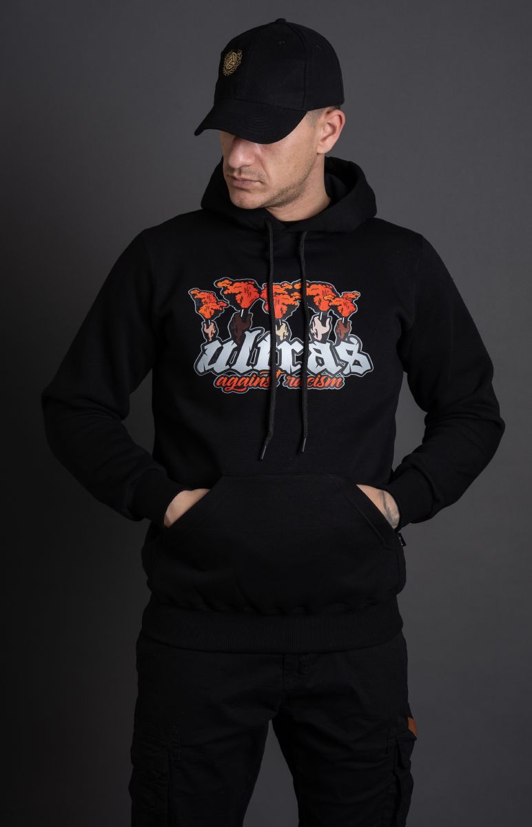 Hoodie "Against Racism" Black 