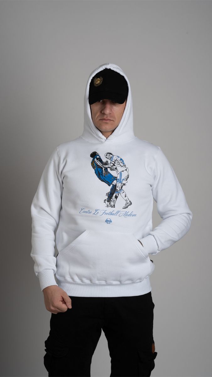 Hoodie "ZIDANE AMF" White