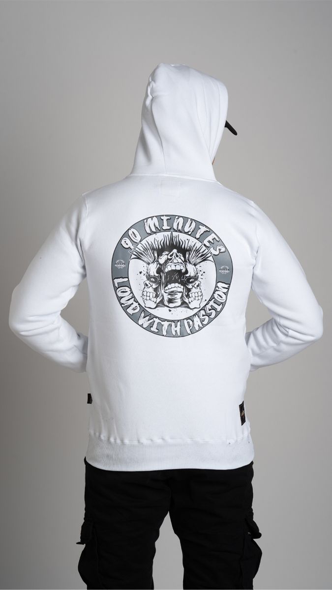 Hoodie "LOUD WITH PASSION" White