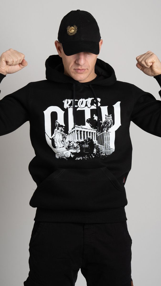 Hoodie ''RIOTS CITY" Black