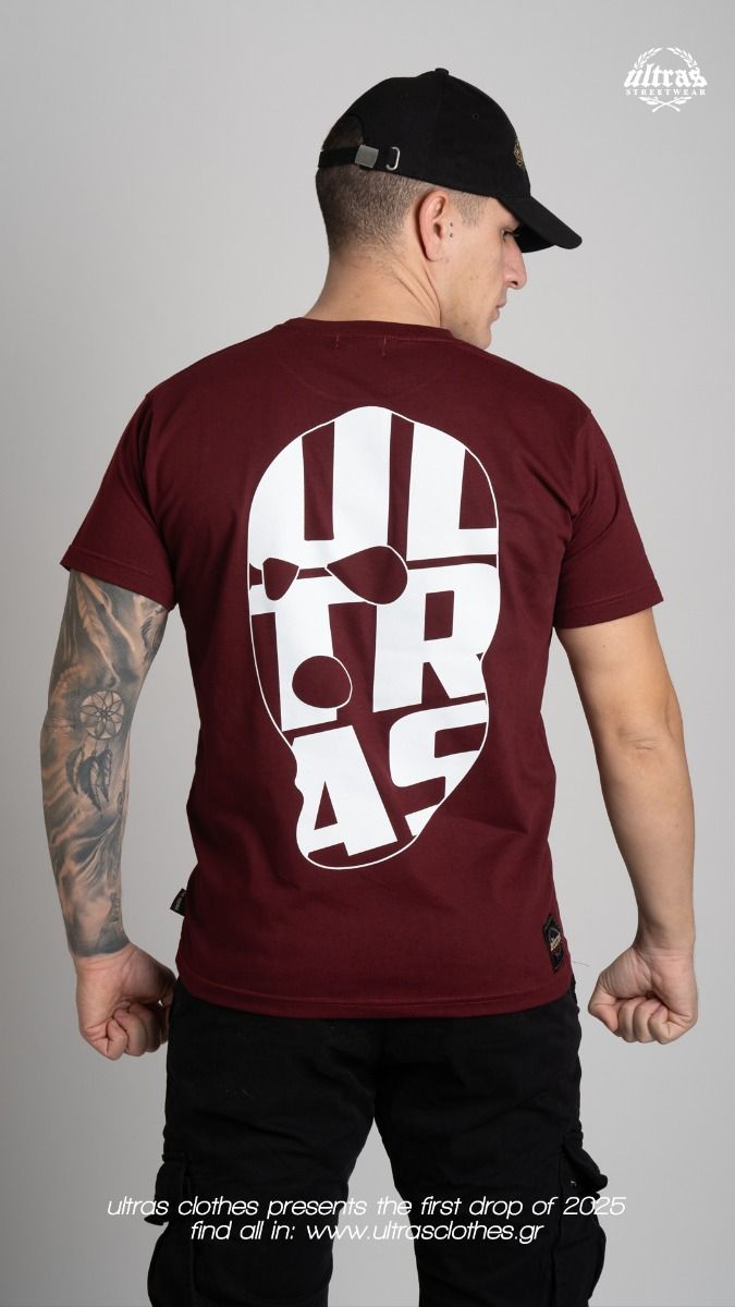 T-shirt "Ultras Full Face" Burgundy