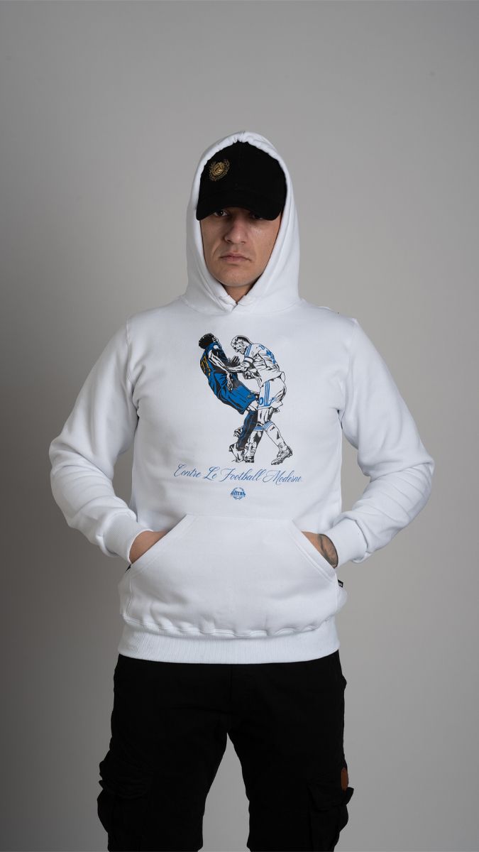 Hoodie "ZIDANE AMF" White