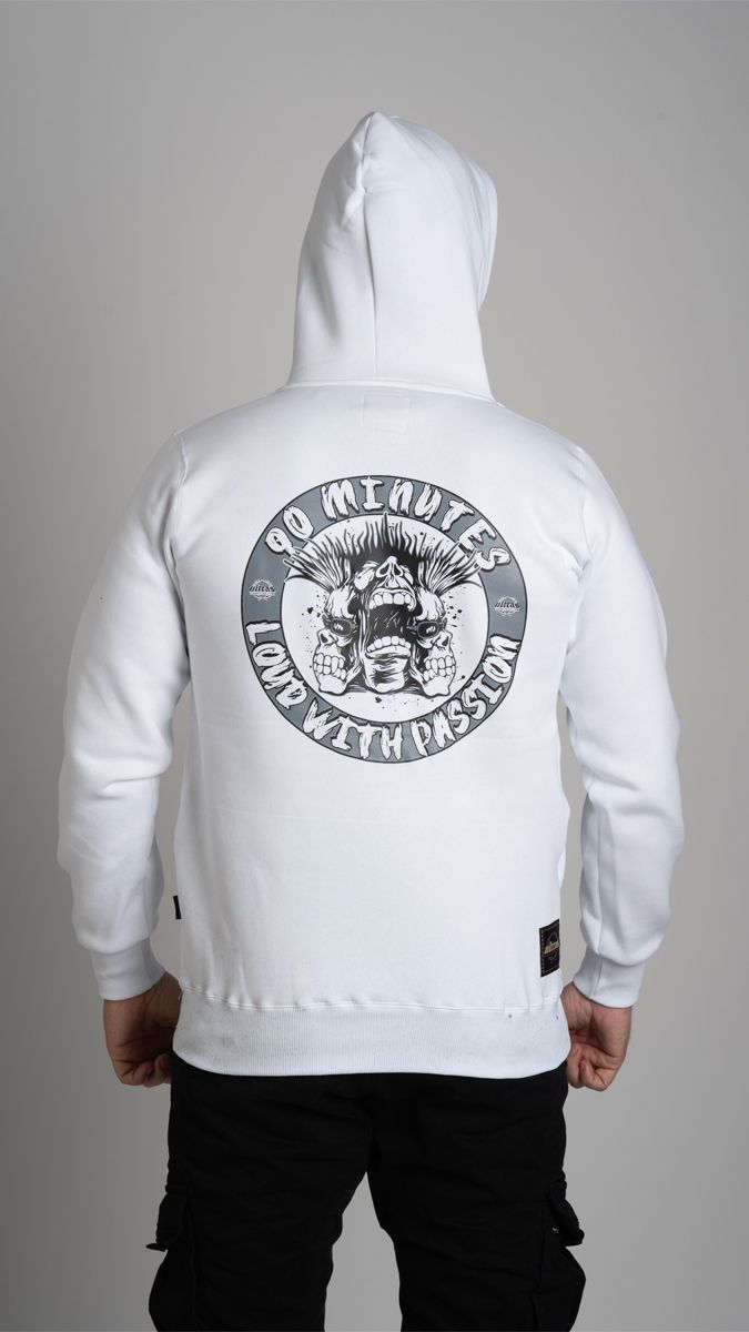 Hoodie "LOUD WITH PASSION" White
