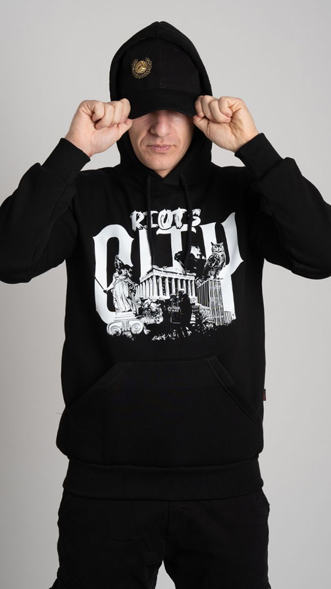 Hoodie ''RIOTS CITY" Black