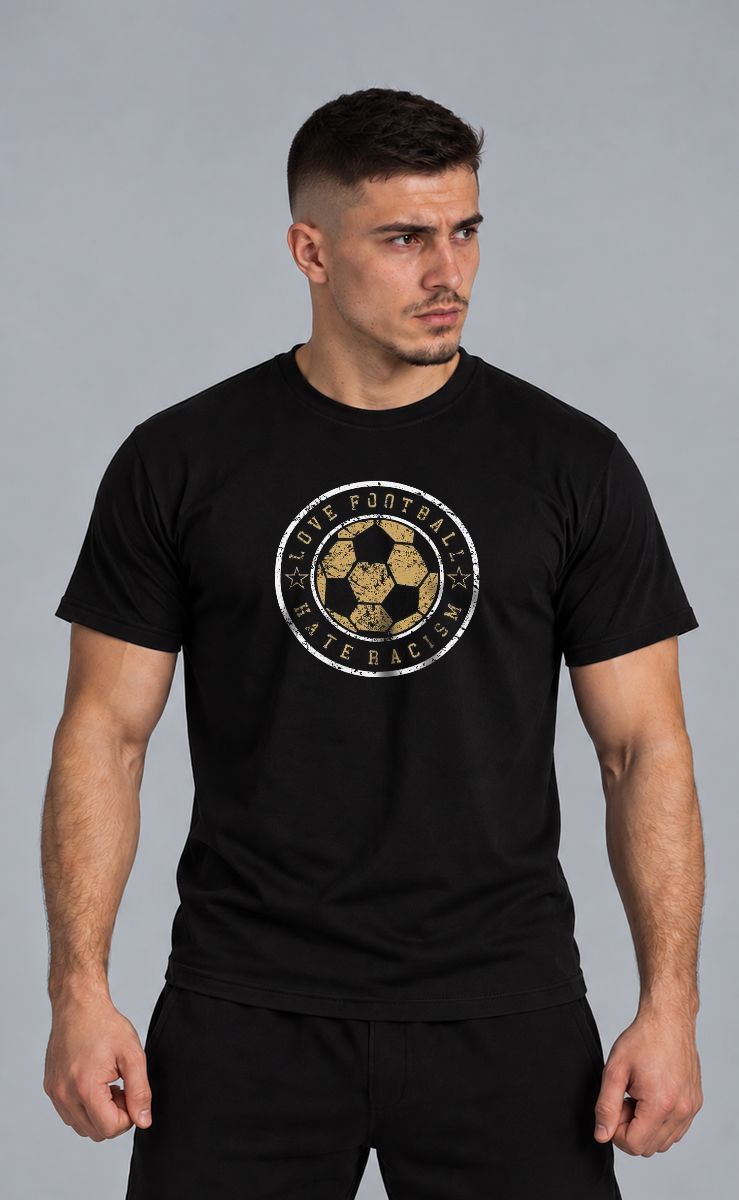 T-shirt "Love Football Hate Racism" Black